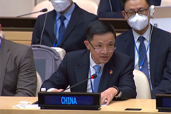 China’s Deputy Representative to the UN: “It is necessary to end the illegal presence of foreign troops in Syria”