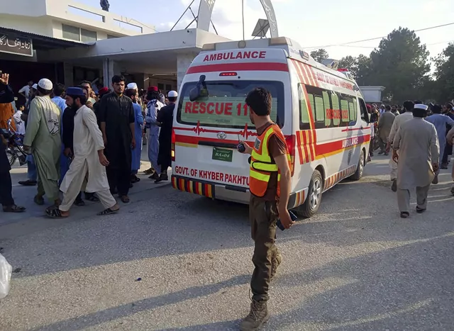 At least 40 killed in explosion at party convention in Pakistan