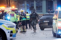 A criminal broke into a school in Orebro, Sweden, and shot ten people