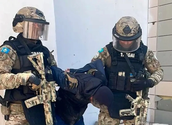 恐怖主义嫌疑人在哈萨克斯坦阿克套被捕