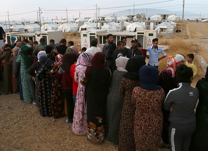 The UN pointed to the danger fr om the hasty closure of the Iraqi camps wh ere the families of IS fighters lived