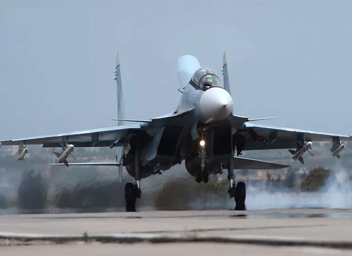 The Russian Aerospace Forces destroy a militant base in Syria