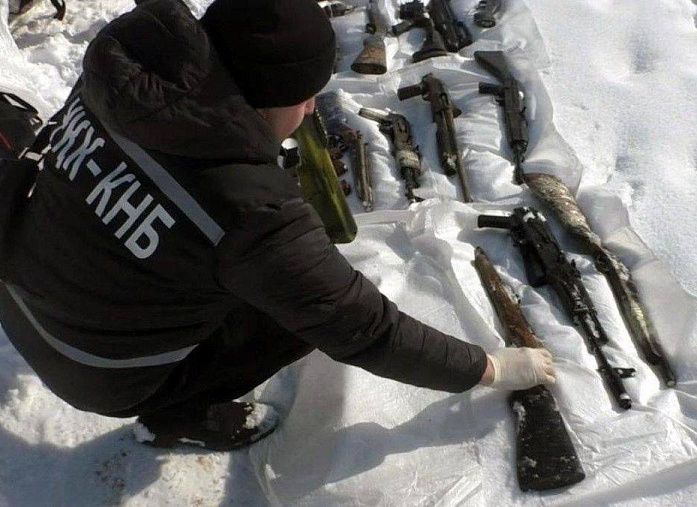Weapon cache seized in Almaty, Kazakhstan 