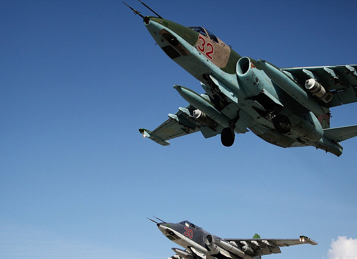 Russian Ministry of Defense announces a strike on militant hideouts in Syria