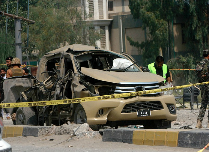 11 человек пострадали в результате взрыва на северо-западе Пакистана